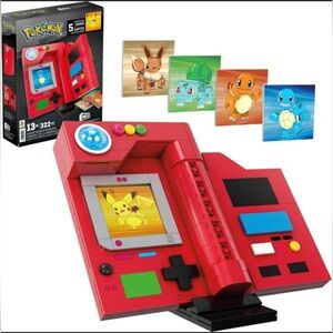 Mega Pokemon Kanto Region Pokédex Building Kit for Collectors Brand New